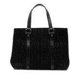 C Macadam Suede Handbag